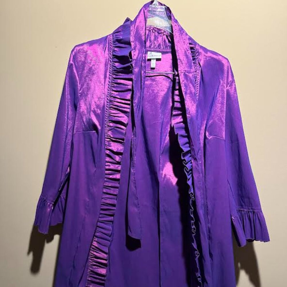 Purple Harve Benard Blouse / Jacket Size Medium